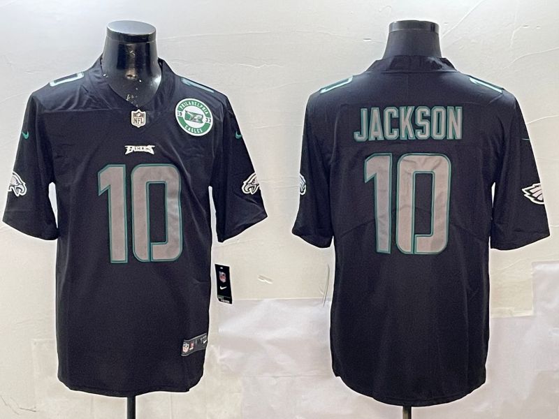 Men Philadelphia Eagles #10 Jackson 2025 Nike Fashion Impact Black Limited NFL Jersey style 3->philadelphia eagles->NFL Jersey